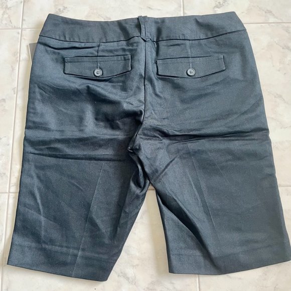 NEW Mossimo Chino Navy Stretch Bermuda Shorts Women 4 - Picture 4 of 6